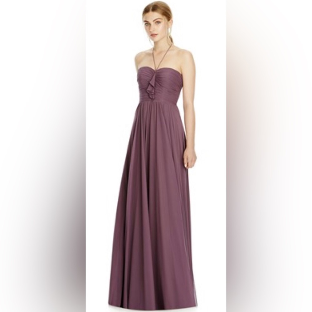 NWT Jenny Yoo Lux Chiffon Halter Dress in “Smashing” / Light Purple - Size 8